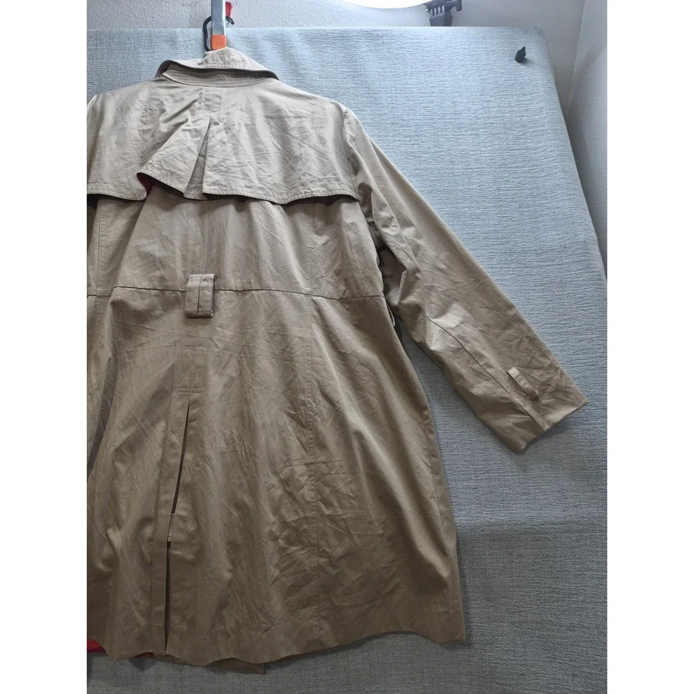 Torrid Trench Coat Womens 2 Beige Lined Vented Back Double Breasted Winter Wear